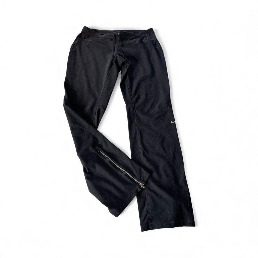 Nike Women’s Black Track Pants with Side Zipper - Picture 1 of 8